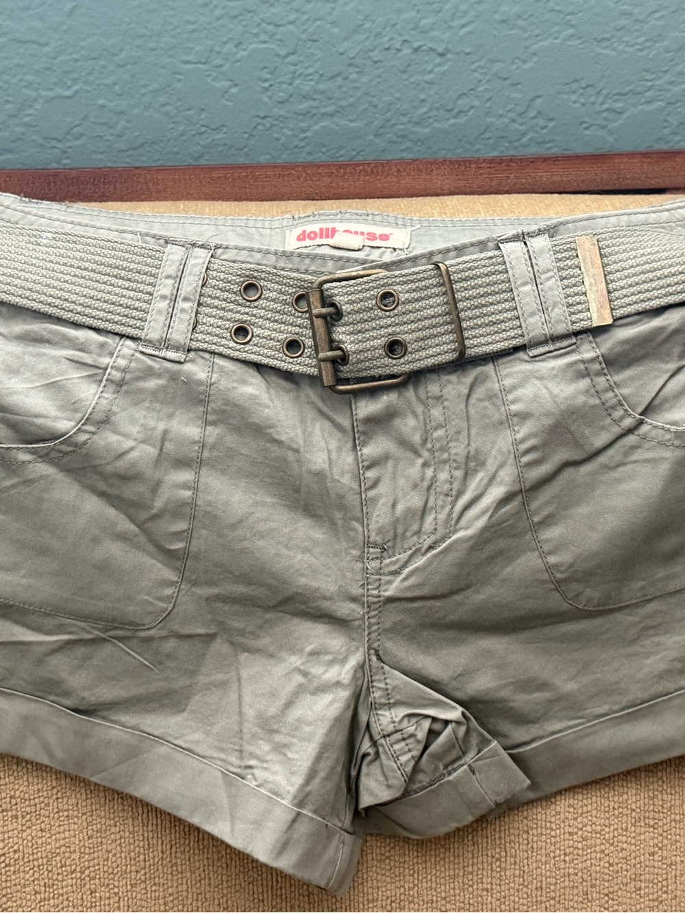 NWOT Dollhouse Khaki Cargo Shorts